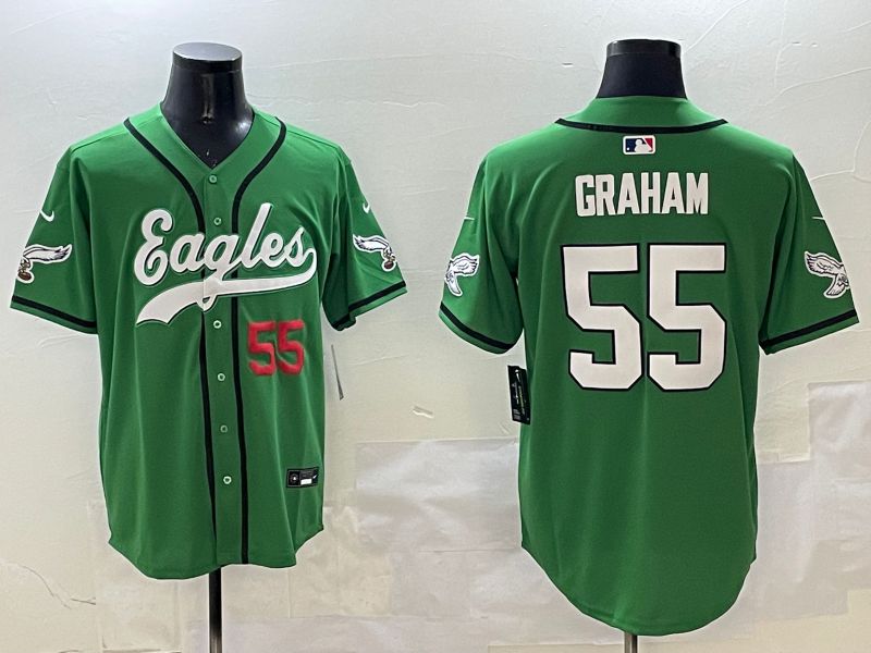 Men Philadelphia Eagles #55 Graham Green three generations Jointly Name 2025 Nike Limited NFL Jersey style 11->philadelphia eagles->NFL Jersey